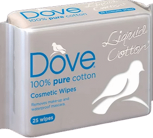 Dove 100 Pure Cotton Facial Wipes x25