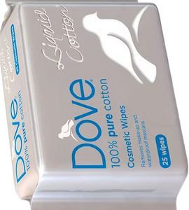 Dove 100 Pure Cotton Facial Wipes x25