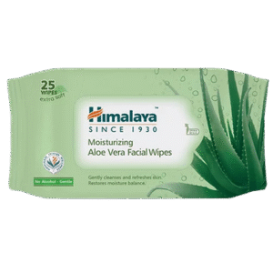 Himalaya Moisturising Aloe Vera Facial Wipes-x25