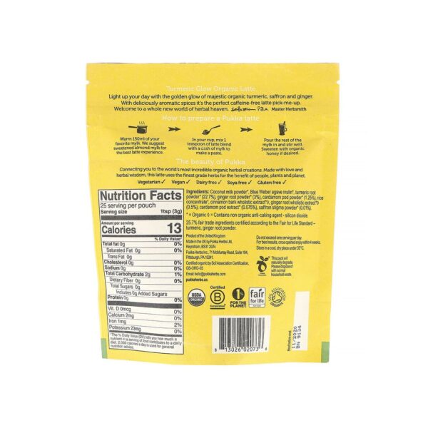 Pukka Organic Latte Tumeric glow - Image 2
